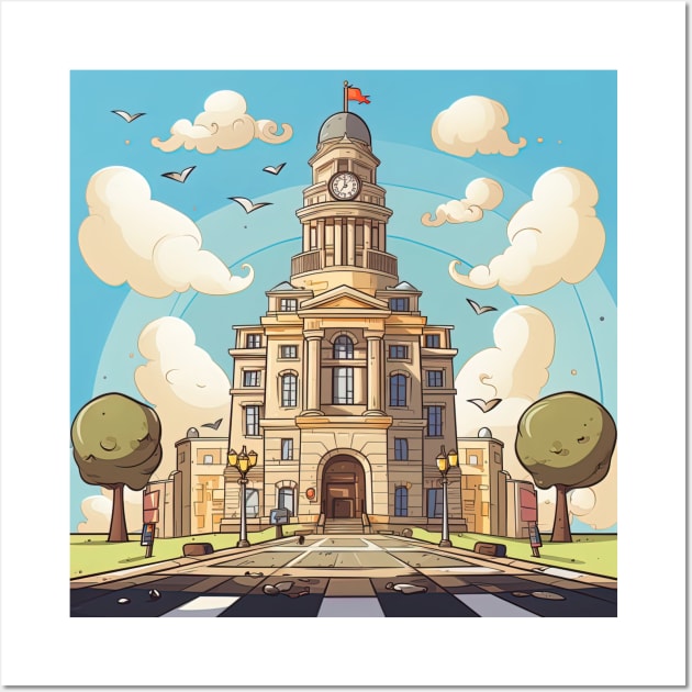 City Hall Wall Art by ComicsFactory